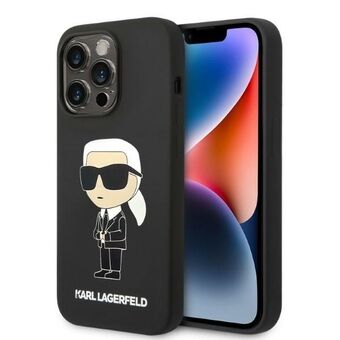 Karl Lagerfeld KLHMP14XSNIKBCK iPhone 14 Pro Max 6,7" hardcase svart/svart Silikon Ikonik Magsafe