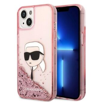 Karl Lagerfeld KLHCP14SLNKHCP iPhone 14 6.1" rosa/rosa hardcase Glitter Karl Head