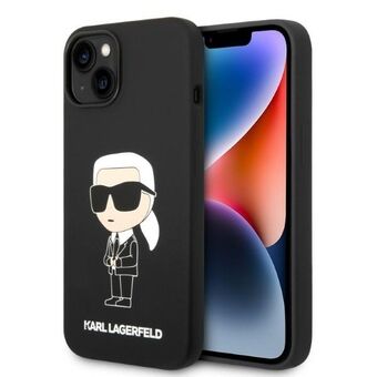 Karl Lagerfeld KLHMP14SSNIKBCK iPhone 14 6.1" hardcase svart/svart Silikon Ikonik Magsafe