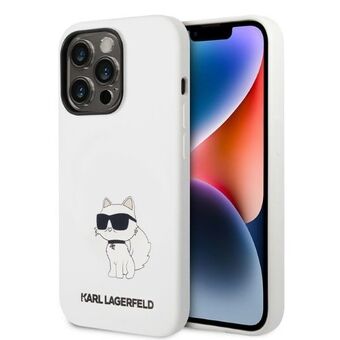 Karl Lagerfeld KLHMP14LSNCHBCH iPhone 14 Pro 6.1" hardcase hvit/hvit Silikon Choupette MagSafe