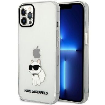 Karl Lagerfeld KLHCP12MHNCHTCT iPhone 12/12 Pro 6,1" gjennomsiktig hardt deksel Ikonik Choupette