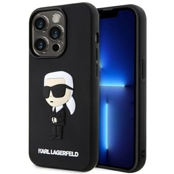 Karl Lagerfeld KLHCP14X3DRKINK iPhone 14 Pro Max 6,7" svart/svart hardcase Rubber Iconic 3D
