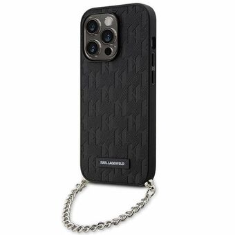 Karl Lagerfeld KLHCP14XSACKLHPK iPhone 14 Pro Max 6,7" svart/svart hardcase Saffiano Monogram Chain