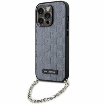 Karl Lagerfeld KLHCP14XSACKLHPG iPhone 14 Pro Max 6,7" sølv/sølv hardcase Saffiano Monogram Chain