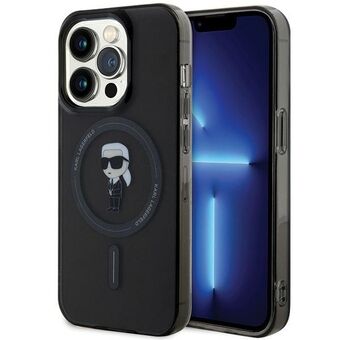 Karl Lagerfeld KLHMP15LHFCKNOK iPhone 15 Pro 6.1" svart svart hardcase IML Ikonik MagSafe