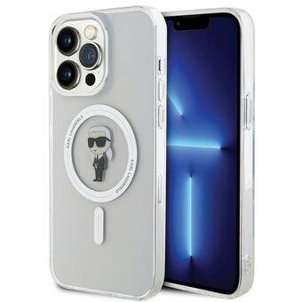 Karl Lagerfeld KLHMP15XHFCKNOT iPhone 15 Pro Max 6.7" gjennomsiktig hardcase IML Ikonik MagSafe