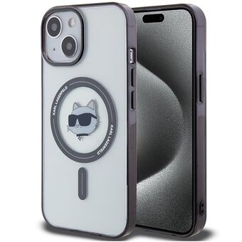 Karl Lagerfeld KLHMP15MHCHNOTK iPhone 15 Plus / 14 Plus 6.7" gjennomsiktig hardcase med IML Choupette\'s Head MagSafe.