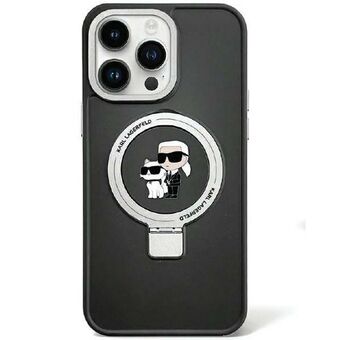 Karl Lagerfeld KLHMP15SHMRSKCK iPhone 15 6.1" svart/hardcase Ring Stand Karl & Choupettte MagSafe
