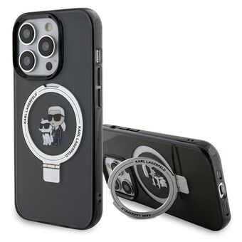 Karl Lagerfeld KLHMP15XHMRSKCK iPhone 15 Pro Max 6.7" svart hardcase Ring Stand Karl&Choupettte MagSafe