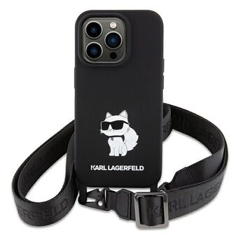 Karl Lagerfeld KLHCP15SSCBSCNK iPhone 15 6.1" hardcase czarny/svart Crossbody Silicone Choupette.