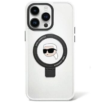 Karl Lagerfeld KLHMP15LHMRSKHH iPhone 15 Pro 6.1" hvit hardcase Ring Stand Karl Head MagSafe.