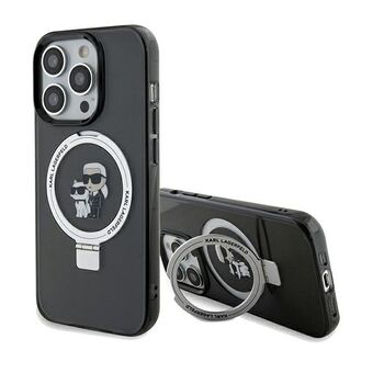 Karl Lagerfeld KLHMP14XHMRSKCK iPhone 14 Pro Max 6.7" svart/svart hardcase Ring Stand Karl&Choupettte MagSafe