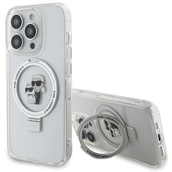 Karl Lagerfeld KLHMP13XHMRSKCH iPhone 13 Pro Max 6.7" hvit hardcase Ring Stand Karl&Choupettte MagSafe.