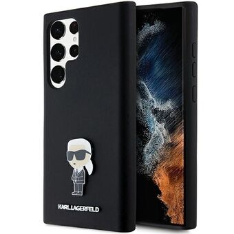 Karl Lagerfeld KLHCS23LSMHKNPK S23 Ultra S918 svart/sort silikon Ikonik Metal Pin