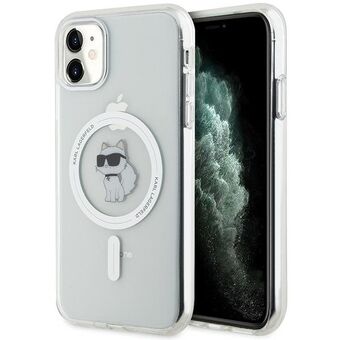 Karl Lagerfeld KLHMN61HFCCNOT iPhone 11 gjennomsiktig hardcase IML Choupette MagSafe