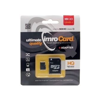 16GB Imro + adp 10C microSD minnekort