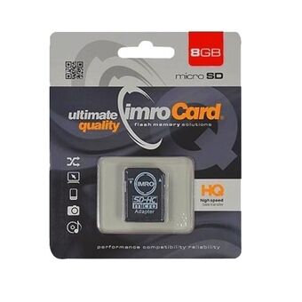 MicroSD minnekort 8GB Imro + adp 10C