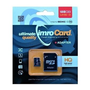 Minnekort microSDXC 128GB Imro+ adp 10C UHS-3