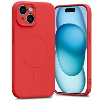 Mercury MagSafe halv-silikondeksel for iPhone 15 / 14 / 13 6,1" i rød farge
