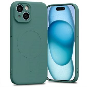 Mercury MagSafe halv-silikon iPhone 15 / 14 / 13 6,1" grønn/zelen