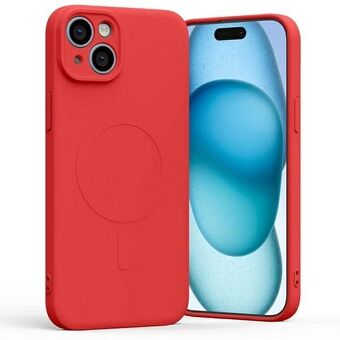 Mercury MagSafe Semi-Silicone iPhone 15 Plus / 14 Plus 6,7" rød
