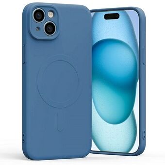 Mercury MagSafe Halv-Silikon iPhone 15 Plus / 14 Plus 6,7" blå