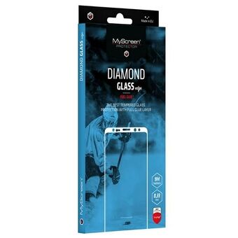 MS Diamond Glass Edge Oppo A16 / A16s / A16K Full Adhesive Black