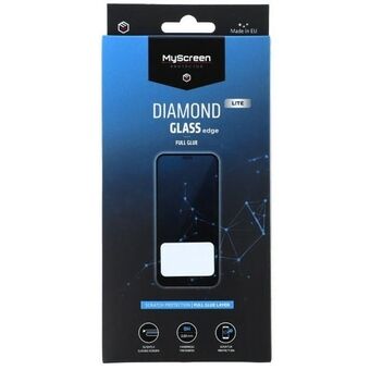 MS Diamond Glass Edge Lite FG Sam A14 5G A146//A14 4G A145 svart/svart Full Glue