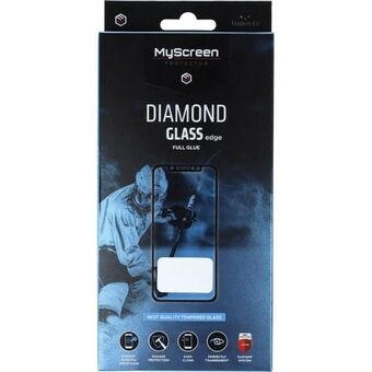 MS Diamond Glass Edge FG Sam A54 A546 svart/svart Full Glue