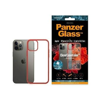 PanzerGlass ClearCase iPhone 12/12 Pro Mandarin Red AB = PanzerGlass ClearCase iPhone 12/12 Pro Mandarins røde AB.