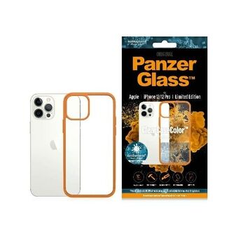 PanzerGlass ClearCase iPhone 12/12 Pro Orange AB er et deksel til iPhone 12/12 Pro i fargen oransje.