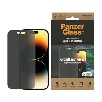 PanzerGlass Classic Fit iPhone 14 Pro 6,1" Personvernskjerm Beskyttelse Antibakteriell P2768