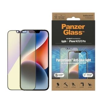 PanzerGlass Ultra-Wide Fit iPhone 14 / 13 Pro / 13 6.1" skjermbeskytter Antibakteriell Easy Aligner Inkludert Anti-Blue Light 2791