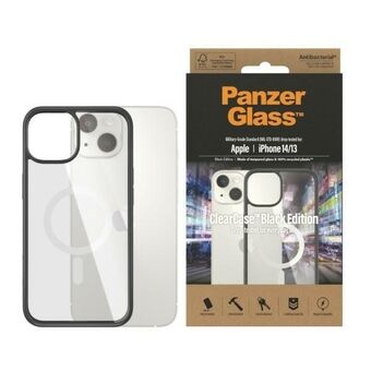 PanzerGlass ClearCase MagSafe iPhone 14 / 15 / 13 6,1" Antibakteriell svart/svart 0413