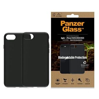 PanzerGlass biologisk nedbrytbart deksel iPhone SE 2022 / SE 2020/7/8 svart / svart 0346