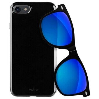 Puro Sunny Kit-deksel iPhone 7/8 + briller SE 2020 / SE 2022 svart / svart IPC747SUNNYKIT1BLK