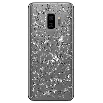 Puro Glam Ice Light Samsung G965 S9 Plus med metalliske sølvelementer SGS9PICELIGHT1SIL.