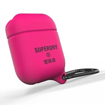 SuperDry AirPods 1/2 Beskyttelsesdeksel Vanntett rosa