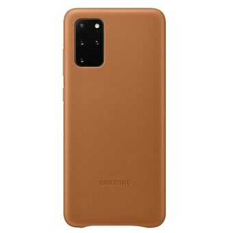 Etuiet Samsung EF-VG985LA S20+ G985 brunt skinn/mørkebrunt deksel.