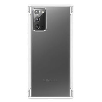 Veske Samsung EF-GN980CW Note 20 N980 hvit / hvit Gjennomsiktig beskyttelsesdeksel