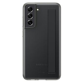 Veske Samsung EF-XG990CBEGWW S21 FE 5G G990 svart / svart Alcantara-deksel