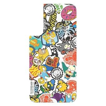 Samsung GP-TOU021HOQYW Panel for rammedeksel for Galaxy S22 + Simpsons Faces hvit / hvit