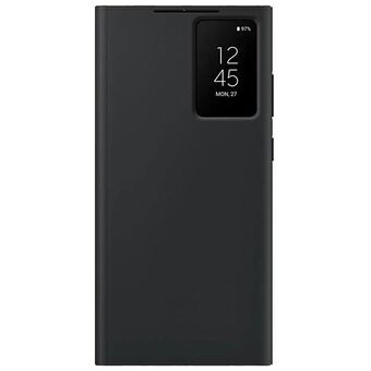 Etui Samsung EF-ZS918CB S23 Ultra S918 svart Smart View lommebok-etui