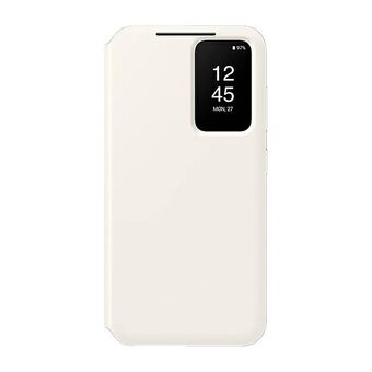 Etuiet Samsung EF-ZS711CW S23 FE S711, biały/white, Smart View lommeboksdeksel.