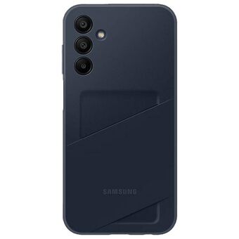 Etui for Samsung EF-OA156TBEGWW A15 A156, svart-blått med kortspor.