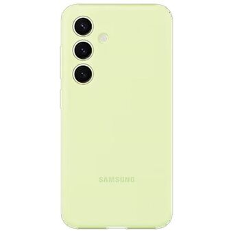 Etuiet Samsung EF-PS926TGEGWW S24+ S926 i klar/grønnfarge i silikon.
