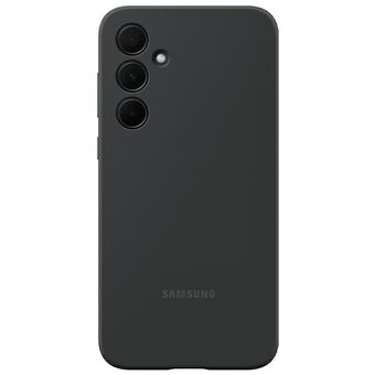 Etui for Samsung EF-PA356TBEGWW A35 5G A356, svart/svart silikondeksel