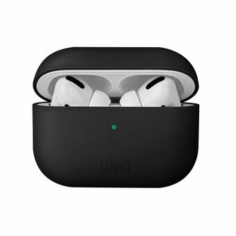 UNIQ veske Lino AirPods Pro Silikon svart / blekksort