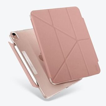 UNIQ-etui Camden 10,9-tommers iPad Air (2020) i fargen rosa/peony pink med antimikrobiell behandling.