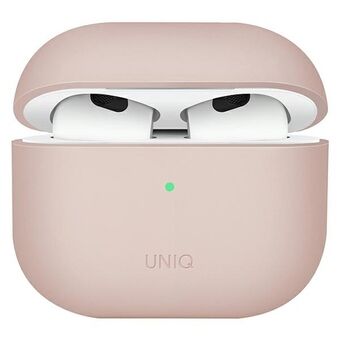 UNIQ-etui Lino for AirPods 3. generasjon. Silikon, rosa/blush pink.